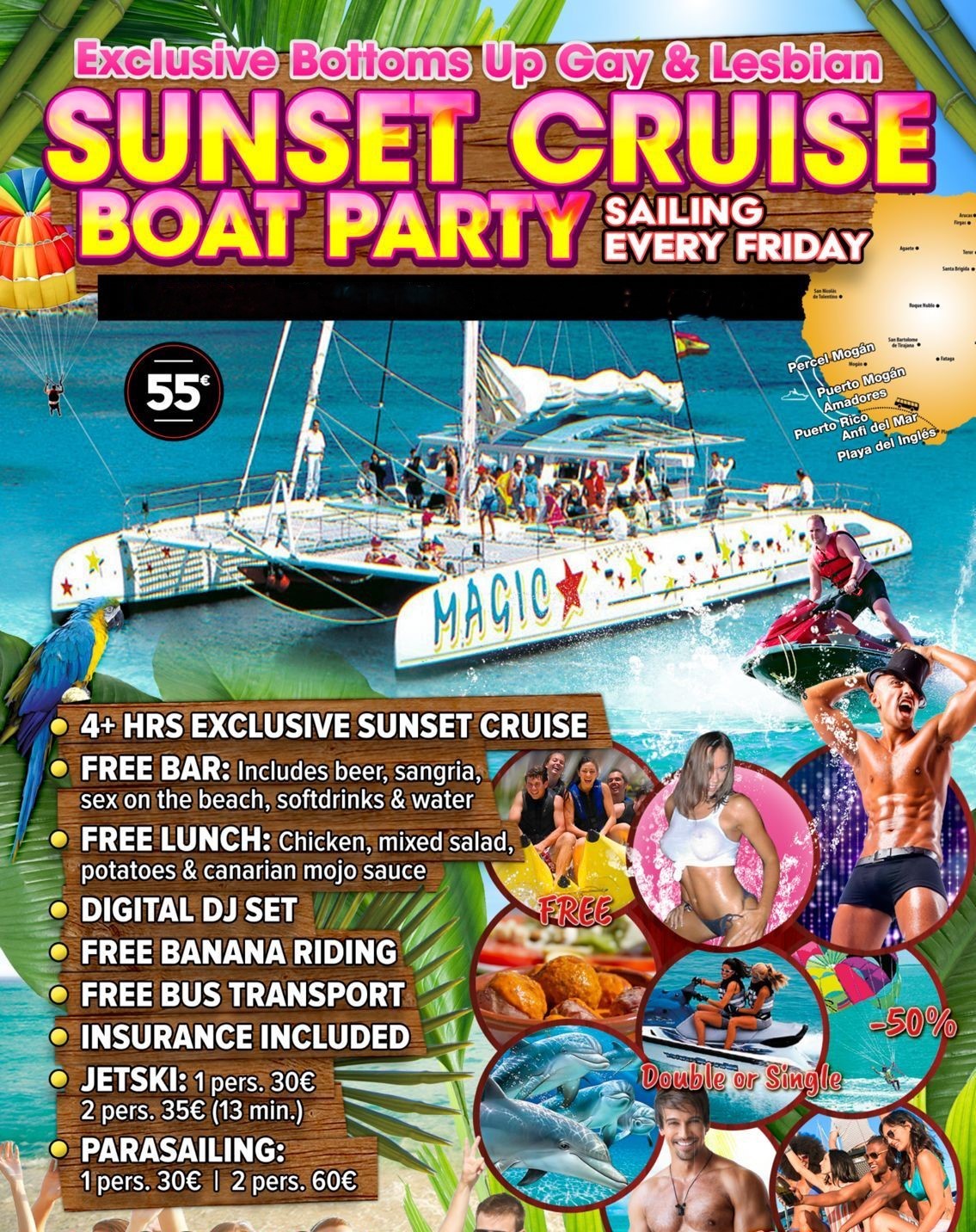 Gay&Lesbian Boat Trip Gran Canaria