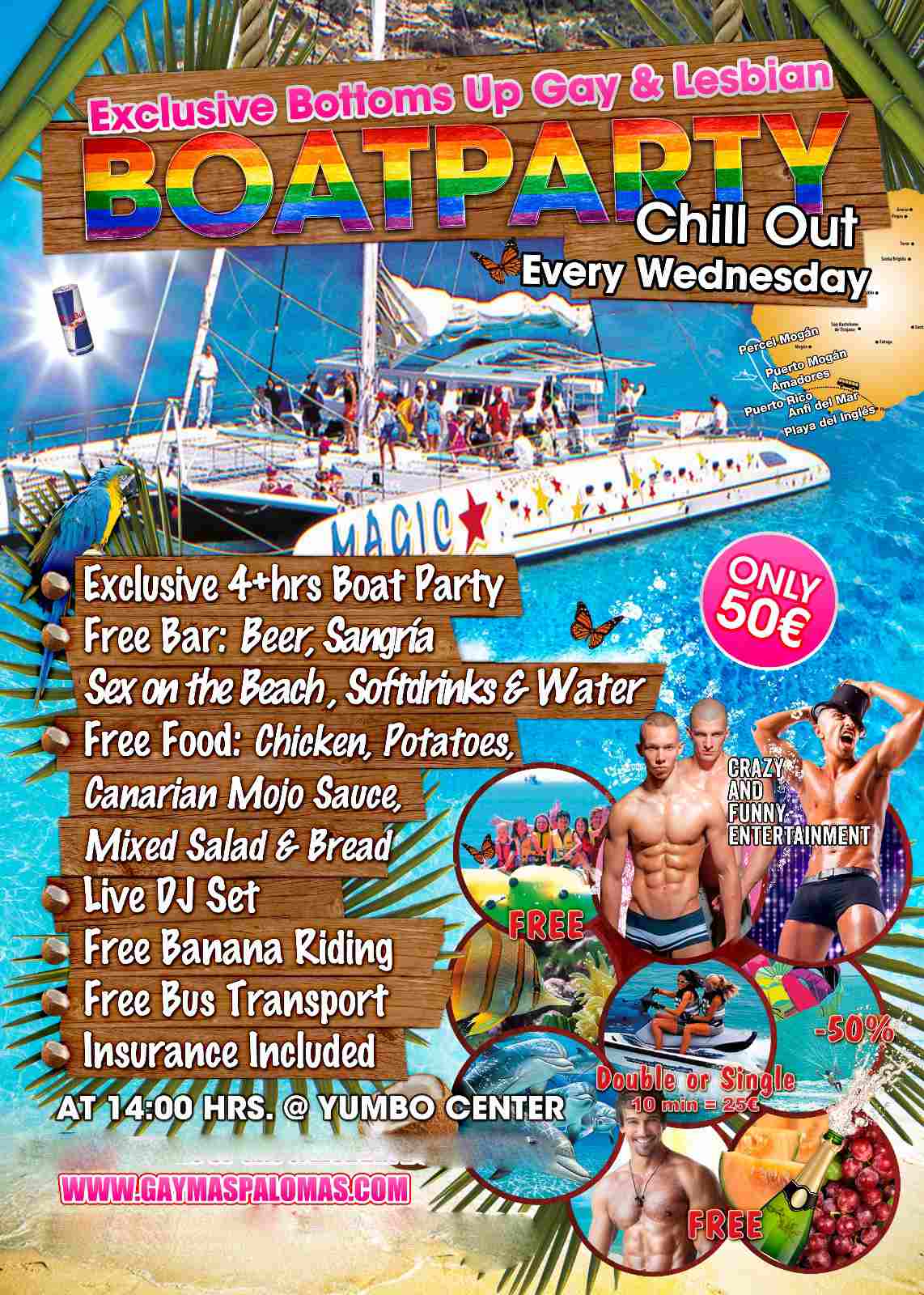 Gay&Lesbian Boat Trip Gran Canaria