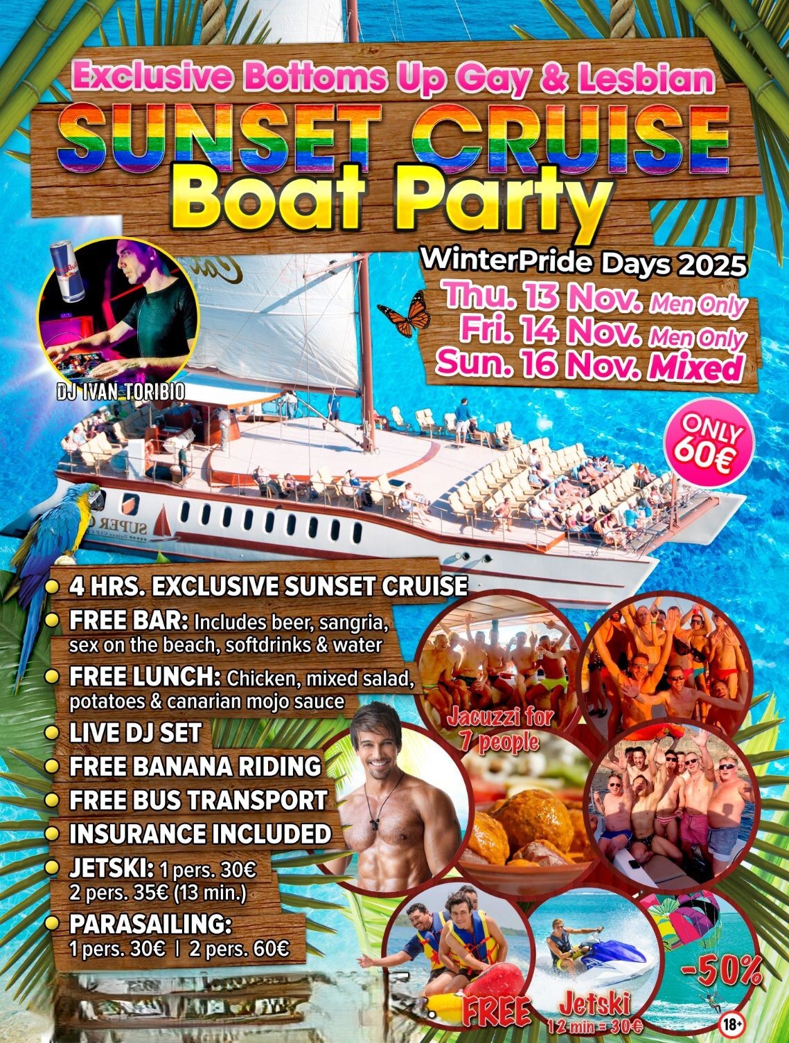 Gay & Lesbian Boat Trip Gran Canaria