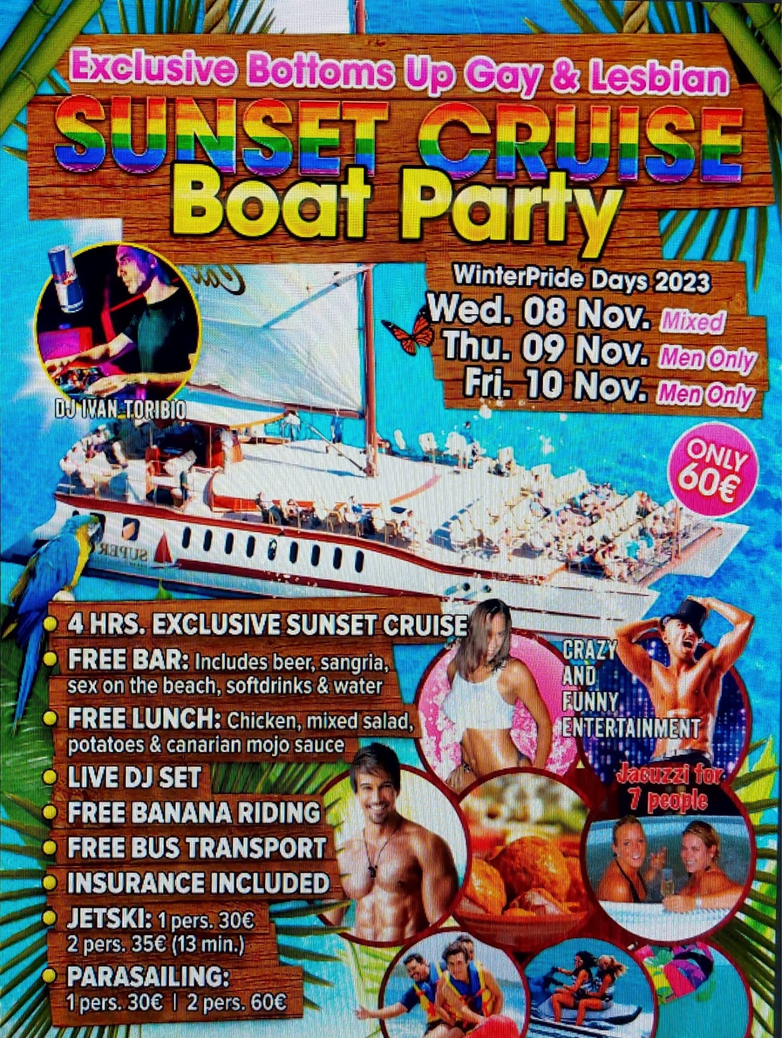 Gay BoatParty - Winter Pride Maspalomas 2023